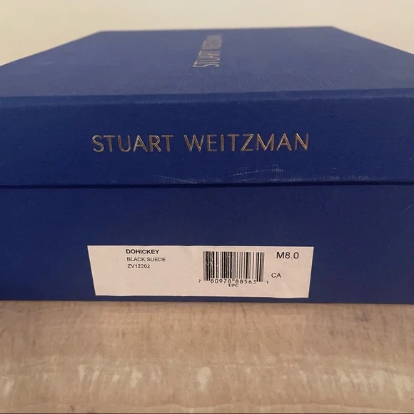 Stuart Weitzman Dohickey Embellished Suede Mule Sandal - Picture 8 of 8